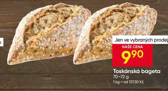 Toskánská bageta 70-72 g