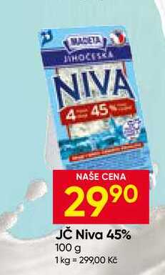 MADETA JIHOČESKA Niva 45% 100 g 