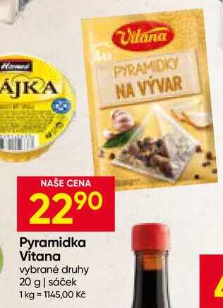 Vitana pyramidka koření 20g, vybrané druhy