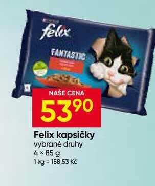 Felix kapsičky vybrané druhy 4×85 g