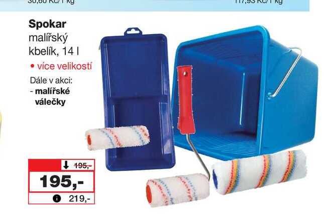 Spokar malířský kbelík, 14l