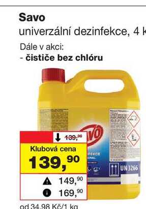 Savo univerzální dezinfekce, 4l