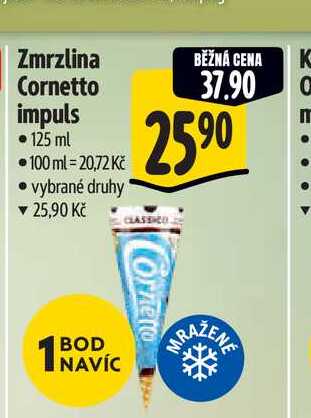 Zmrzlina Cornetto impuls 125 ml