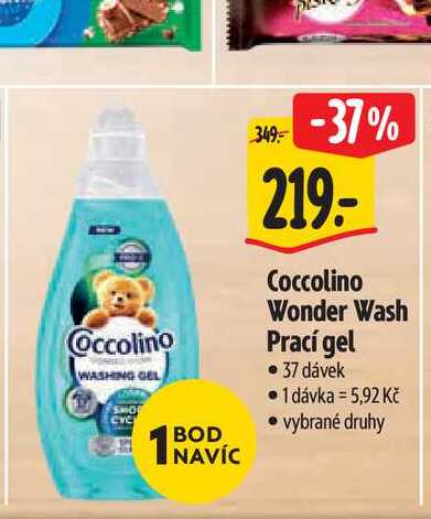   Coccolino Wonder Wash Prací gel 37 dávek  
