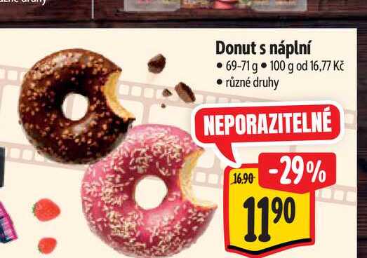 Donut s náplní 69-71 g 
