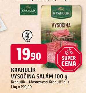 Krahulík Vysočina krájená 100g