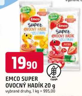 Emeo OVOCNÝ HADÍK 20 g