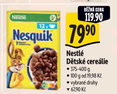   Nestlé Dětské cereálie  375-400 g 