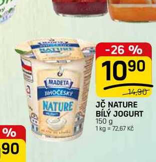 JČ NATURE BÍLÝ JOGURT 150 g