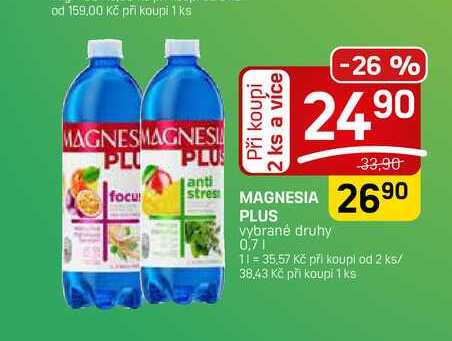 MAGNESIA PLUS vybrané druhy 0,7l