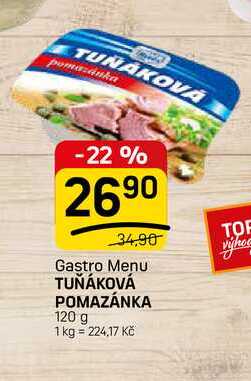 TUŇÁKOVÁ POMAZÁNKA 120 g