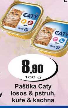 Paštika Caty losos & pstruh, kuře & kachna 100 g