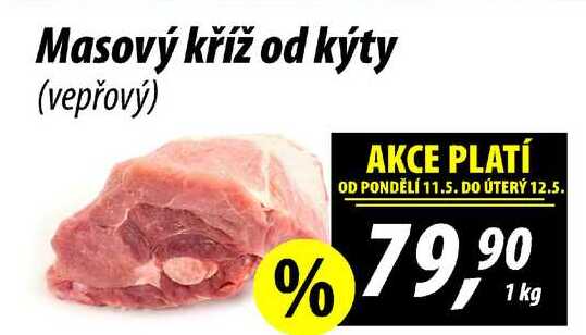 Masový kříž od kýty (vepřový), 1 kg