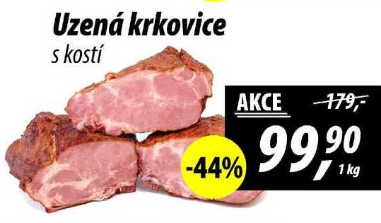 Uzená krkovice s kostí, 1 kg 