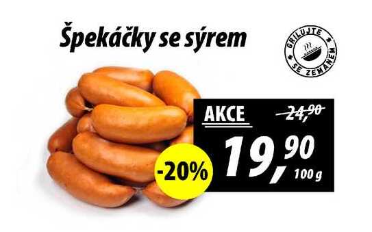 Špekáčky se sýrem, 100 g 