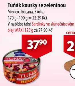Tuňák kousky se zeleninou, 170 g