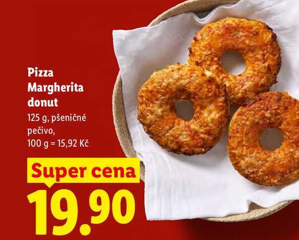 Pizza Margherita donut, 125 g