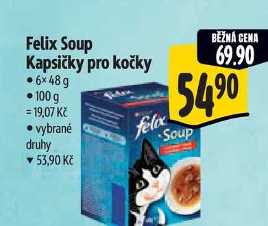 Felix Soup Kapsičky pro kočky 6x48g   
