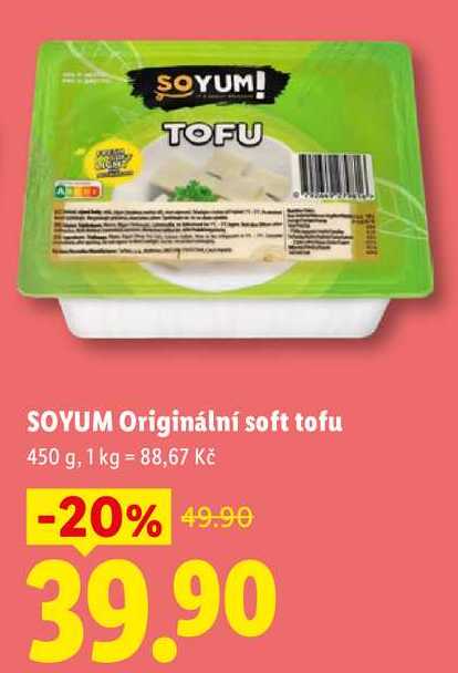 SOYUM Originální soft tofu, 450 g