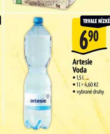  Artesie Voda 1,5 l