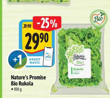  Nature's Promise Bio Rukola 100 g