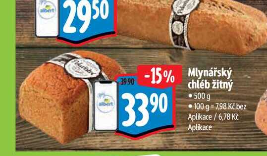   Mlynářský chléb žitný 500 g 