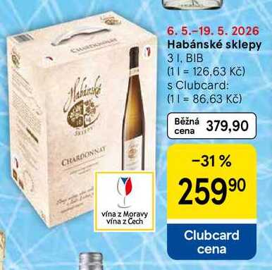 Habánské sklepy, 3 l, BIB  