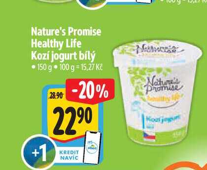 Nature's Promise Healthy Life Kozí jogurt bílý 150 g 