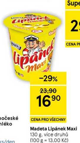 Madeta Lipánek Maxi, 130 g