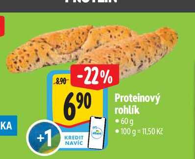  Proteinový rohlík  60 g  