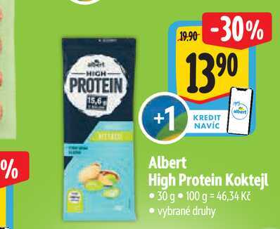   Albert High Protein Koktejl  30 g  