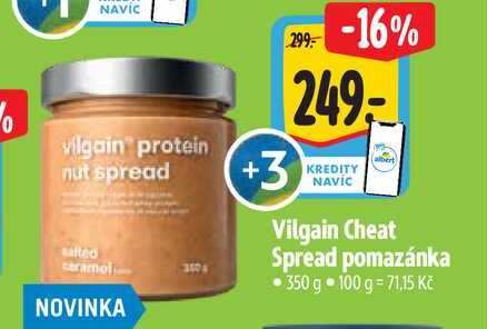  Vilgain Cheat Spread pomazánka 350 g 