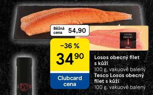 Losos obecný filet s kůží, 100 g, vakuově balený 