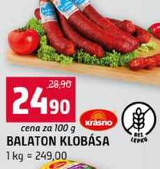 BALATON KLOBÁSA 100g