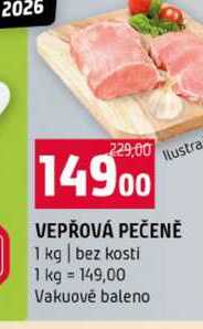 VEPŘOVÁ PEČENĚ 1 kg bez kosti