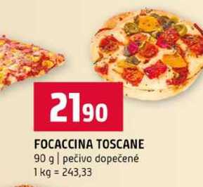 FOCACCINA TOSCANE 90 g pečivo dopečené