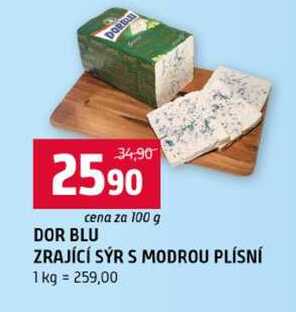 DOR BLU ZRAJÍCÍ SÝR S MODROU PLÍSNÍ 100g
