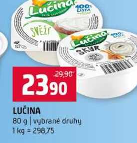 LUČINA 80 g vybrané druhy 