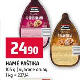 HAMÉ PAŠTIKA 105 g vybrané druhy 