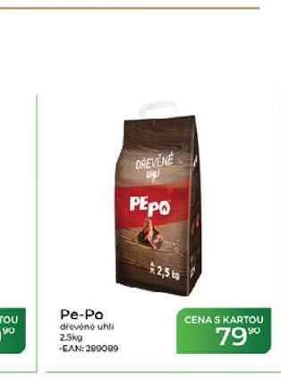 Pe-Po dřevěné uhli 2.5kg  
