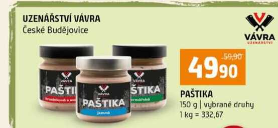 PAŠTIKA 150 g vybrané druhy 