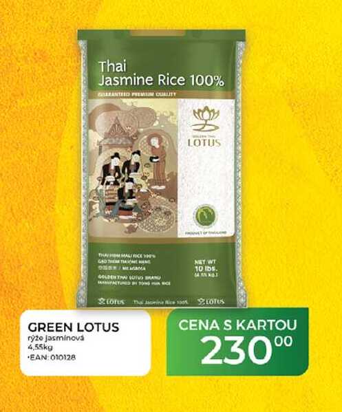 GREEN LOTUS rýže jasminová 4,55kg 
