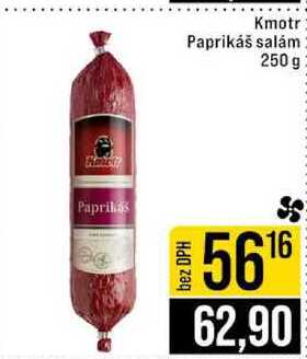 Kmotr Paprikáš salám 250 g 
