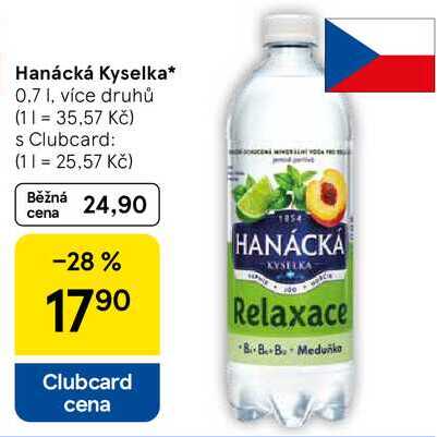 Hanácká Kyselka, 0.7 l, více druhů 