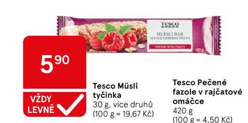 Tesco Müsli tyčinka, 30 g 