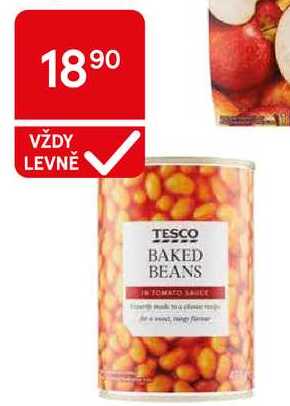 Tesco pečené fazole v rajčatové omáčce, 420 g