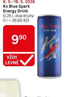 Kx Blue Spark Energy Drink, 0.25 l