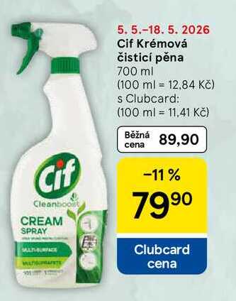 Cif Krémová čisticí pěna, 700 ml 