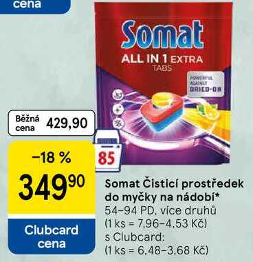 Somat Čisticí prostředek do myčky na nádobí, 54-94 PD, více druhů   