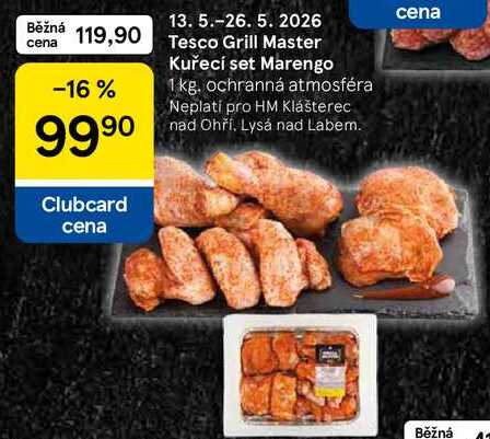 Tesco Grill Master Kuřecí set Marengo, 1 kg 